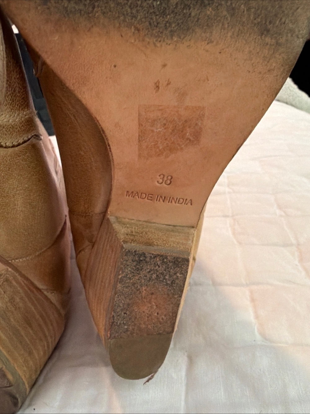Free People New Frontier Western Leather Boho Chelsea Boots 38 Cowboy - Picture 8 of 8